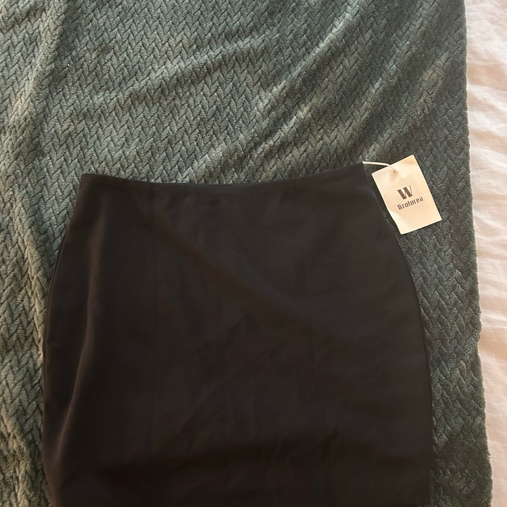 Amazon Black Pencil Mini Skirt for Work
